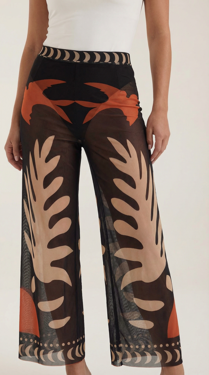 Beth Boho Transparante Broek