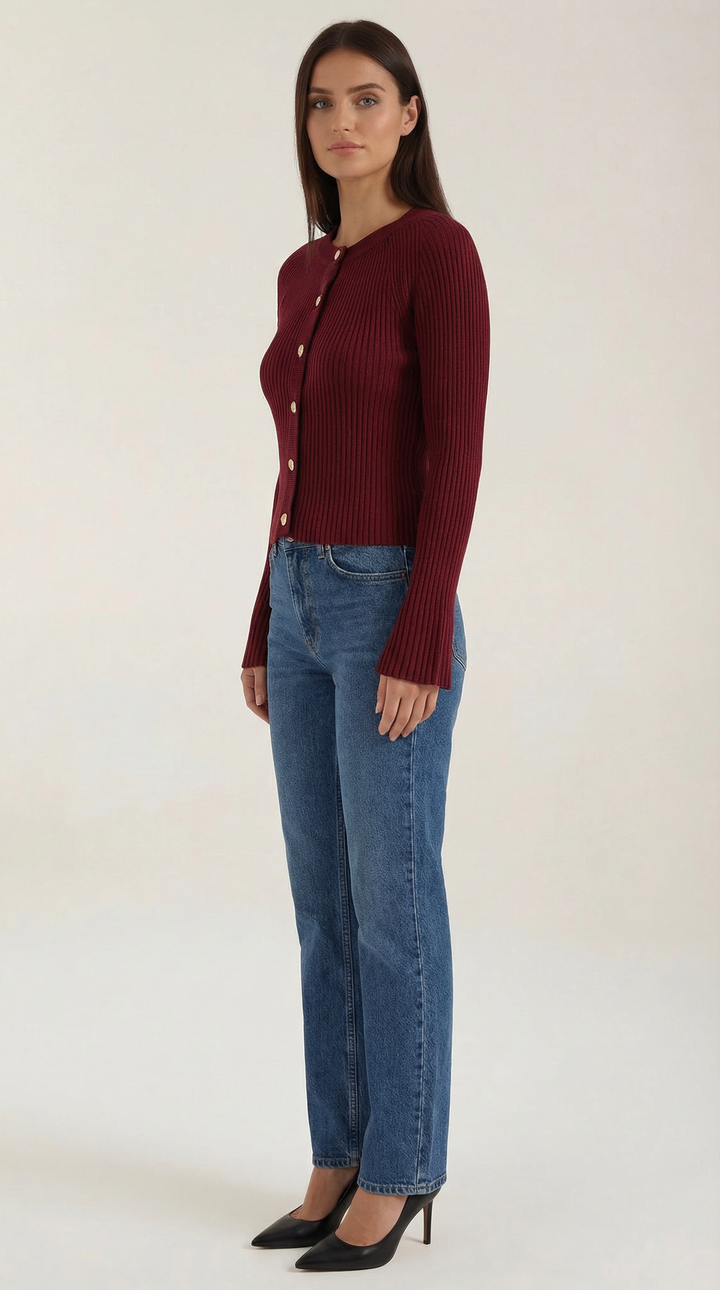 Betty Knopen-Up Brei Sweater