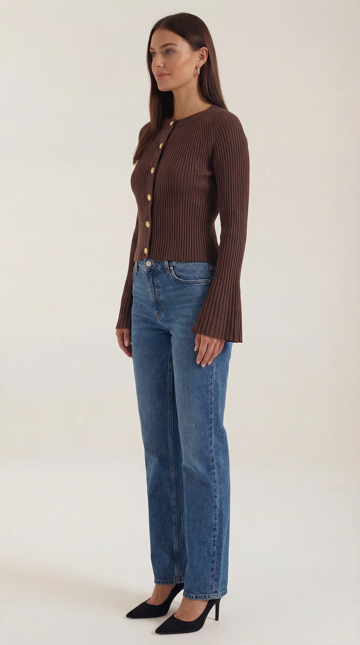 Betty Knopen-Up Brei Sweater