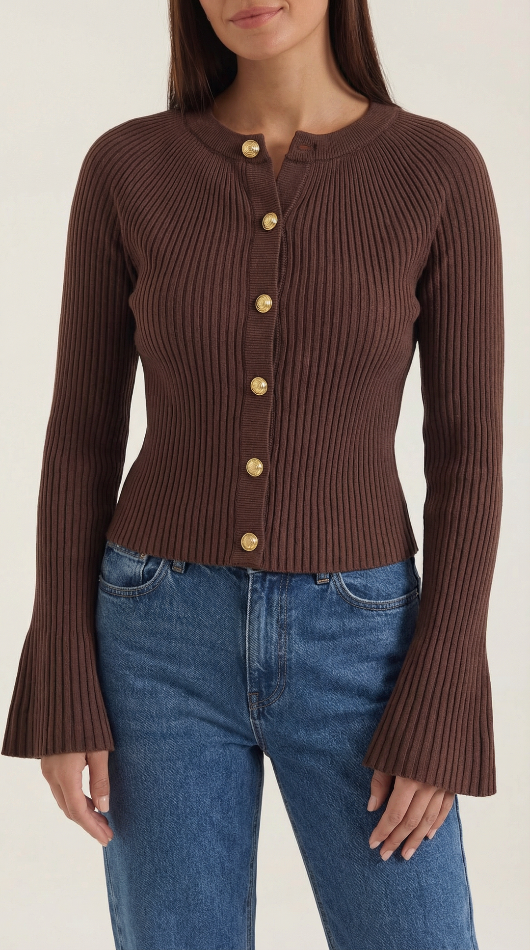 Betty Knopen-Up Brei Sweater