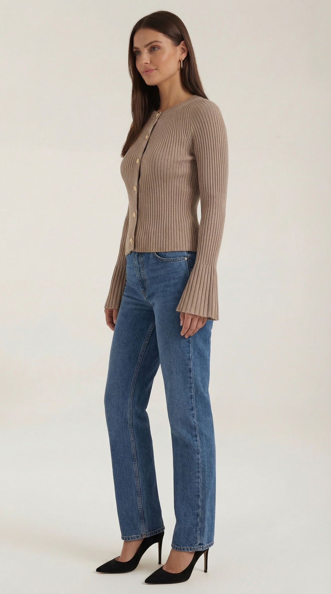 Betty Knopen-Up Brei Sweater