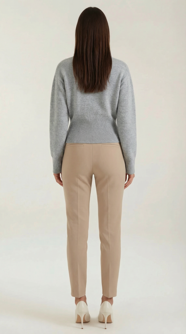 Beverly half-zip gebreide trui