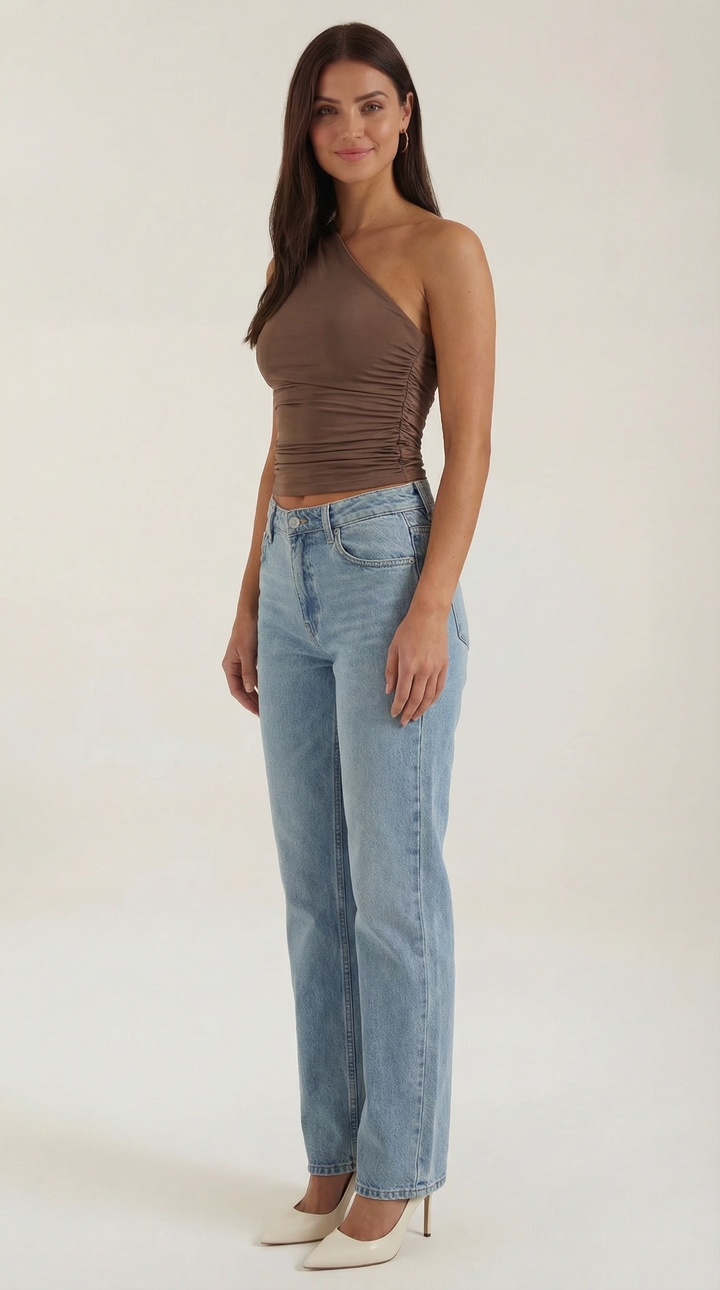 Briony Eén-Schouder Mouwloos Top