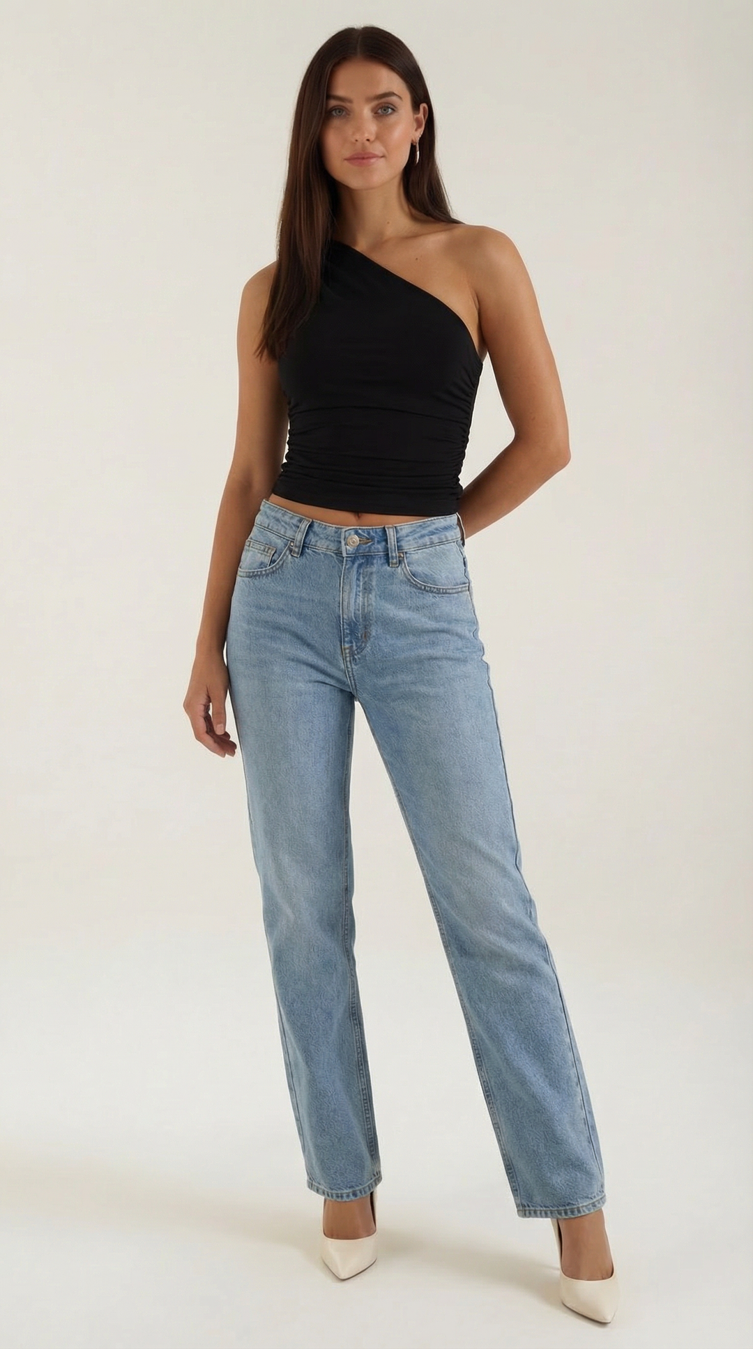Briony Eén-Schouder Mouwloos Top