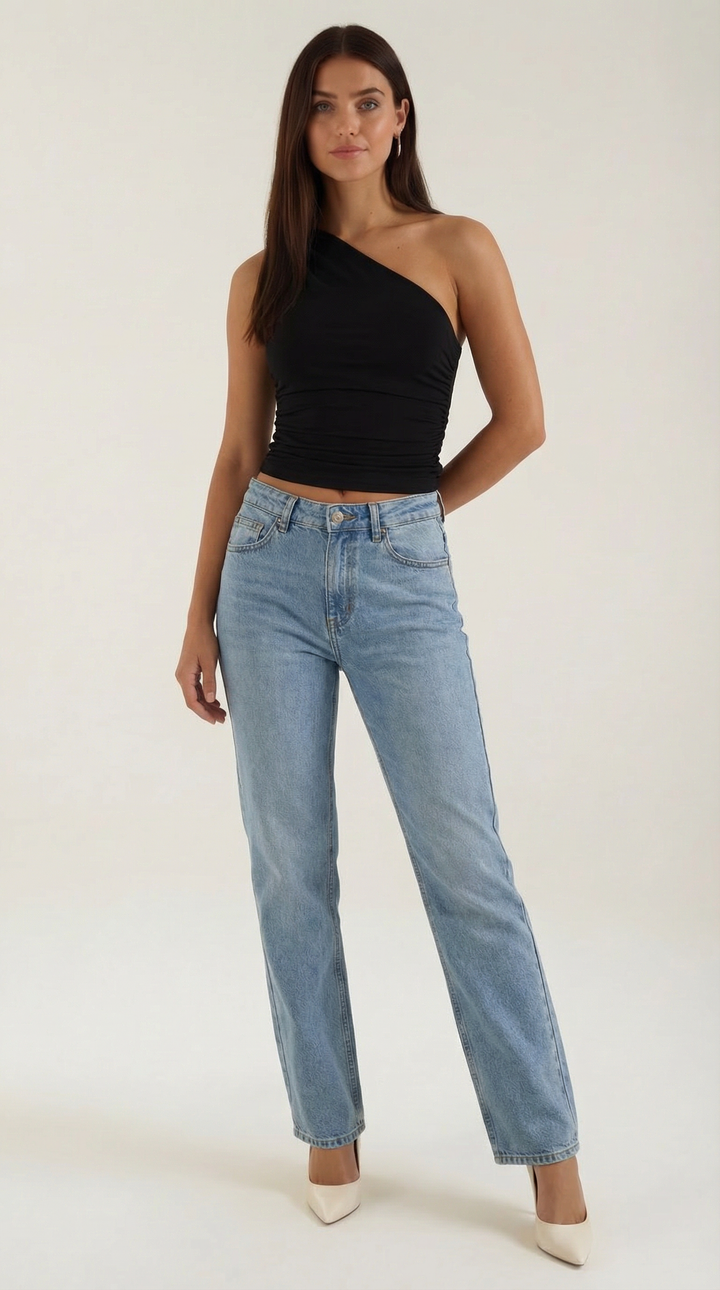Briony Eén-Schouder Mouwloos Top