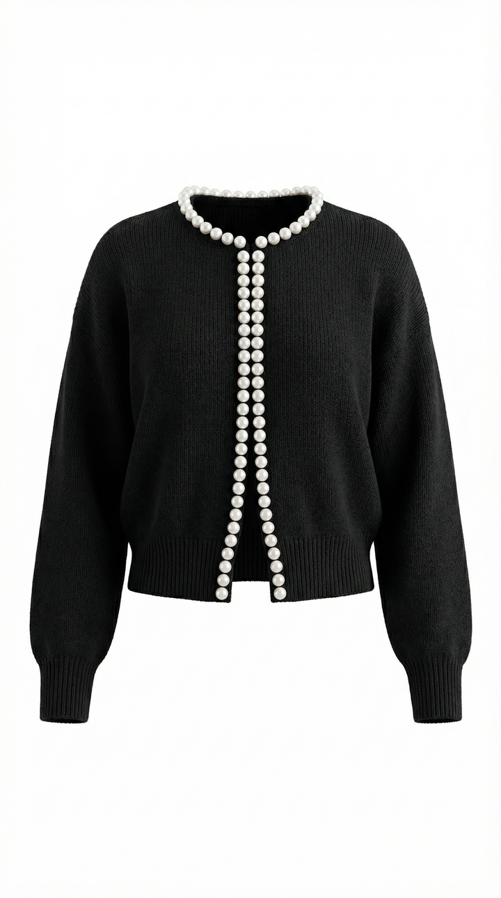 Caroline Cardigan met Pareldetails