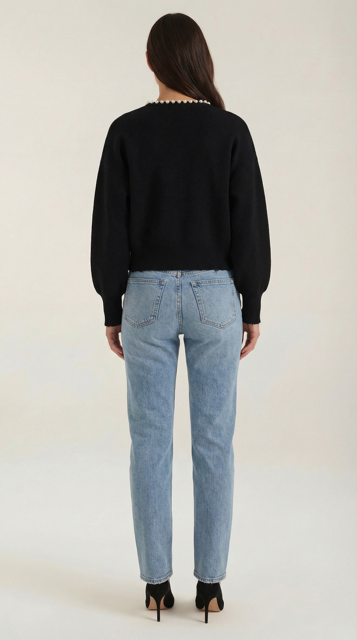 Caroline Cardigan met Pareldetails
