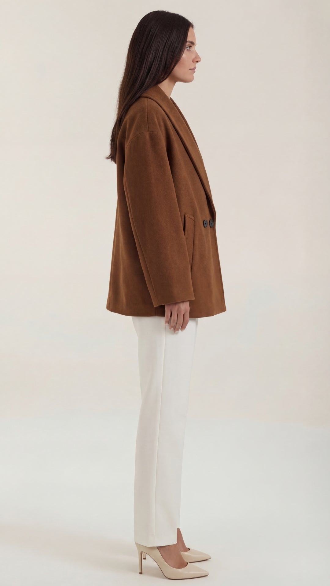 Carolyn's oversized jas