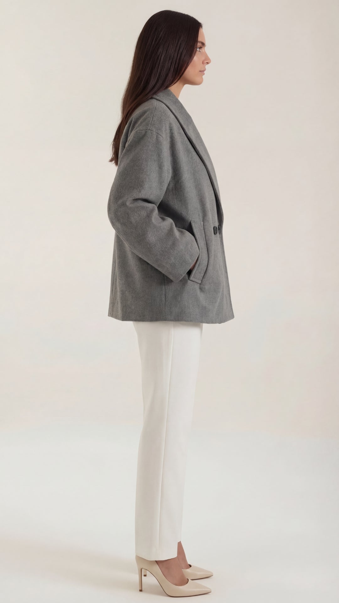 Carolyn's oversized jas