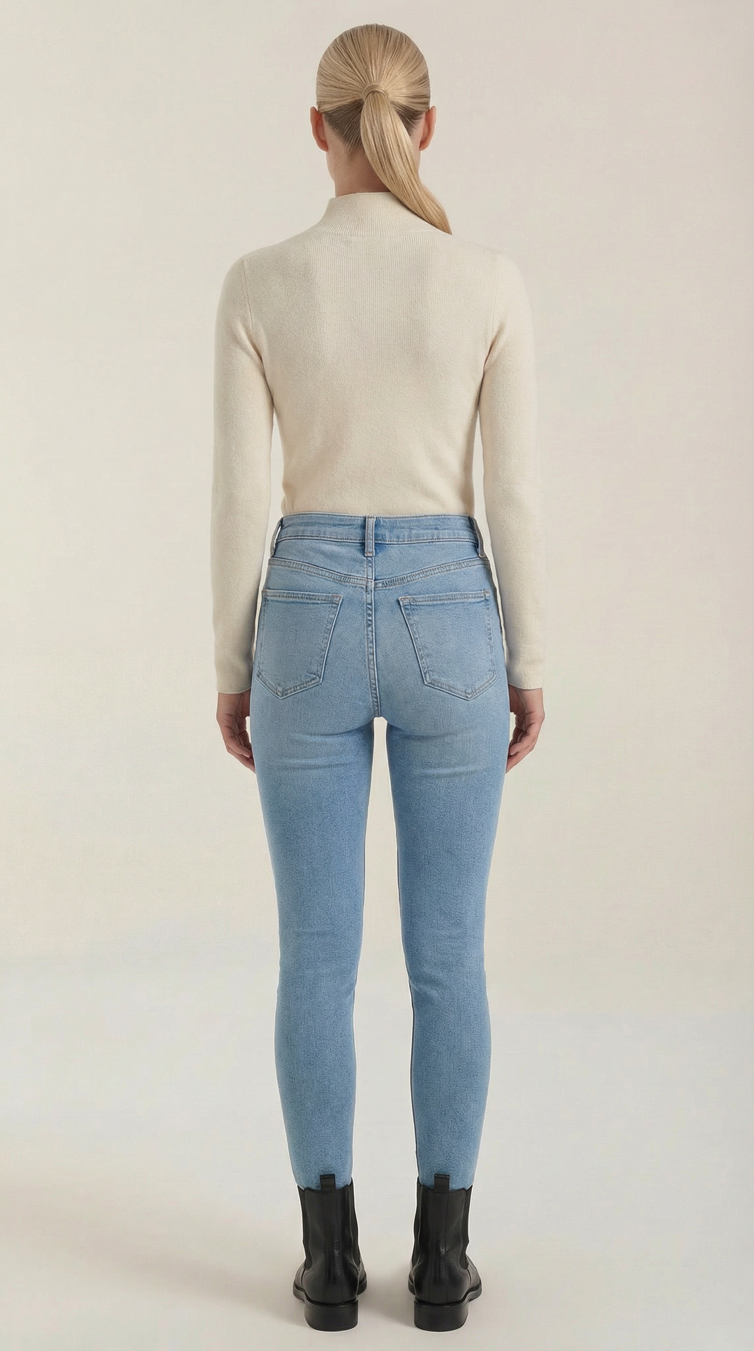 Constance Katoenen Turtleneck Top