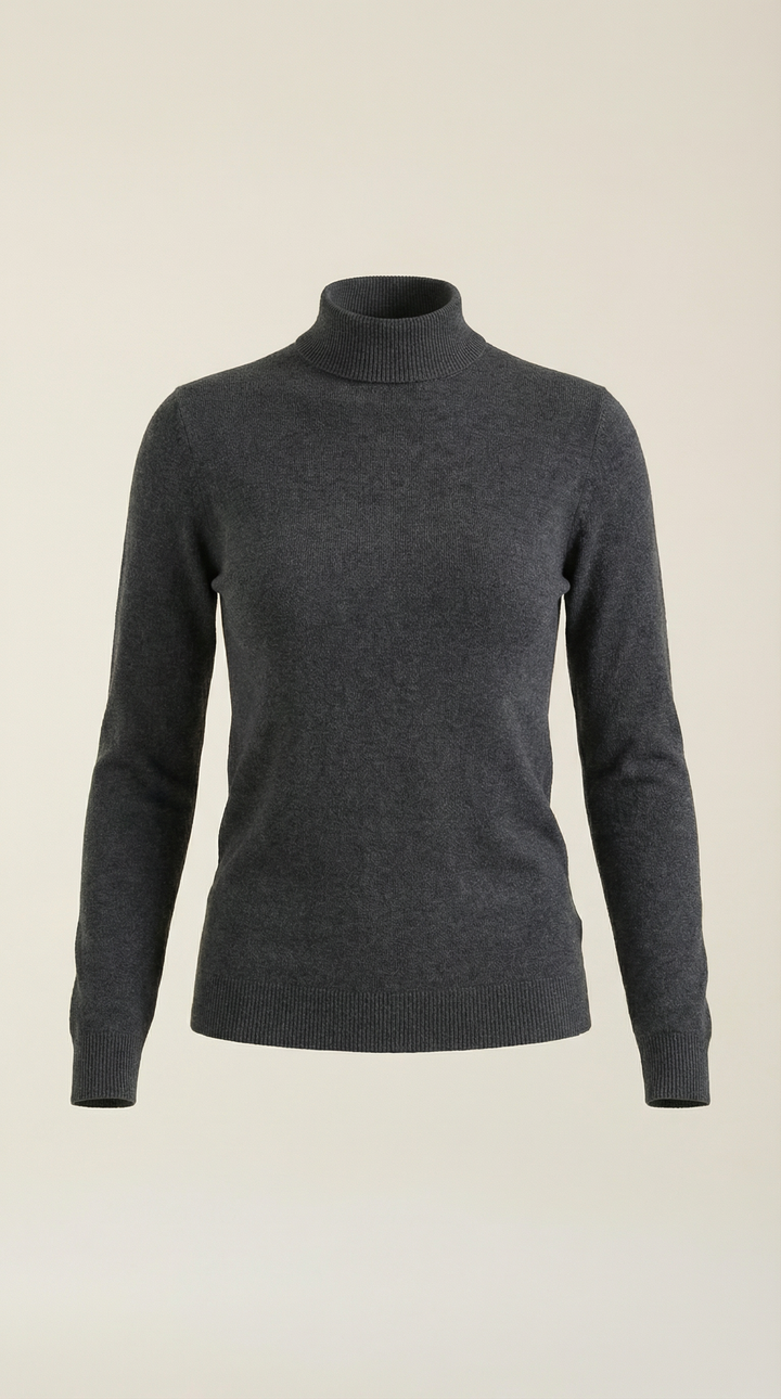 Constance Katoenen Turtleneck Top