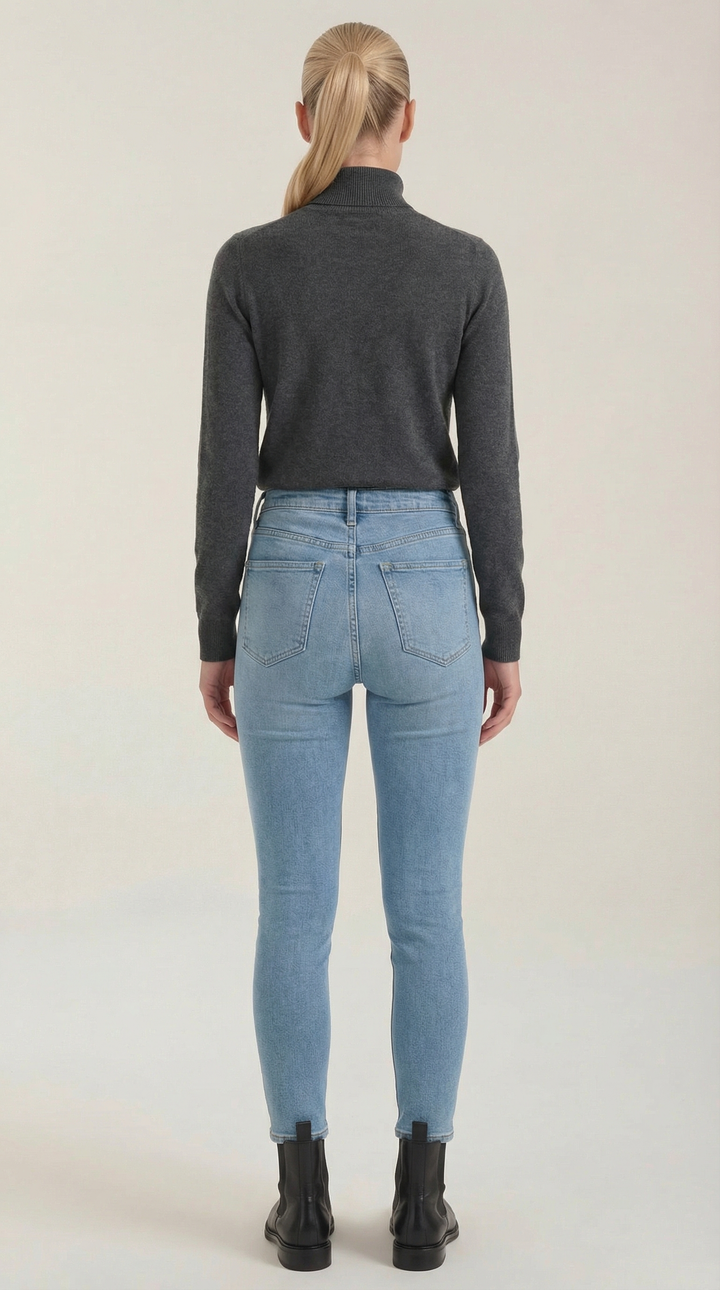 Constance Katoenen Turtleneck Top