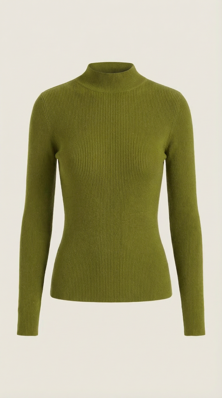 Constance Katoenen Turtleneck Top