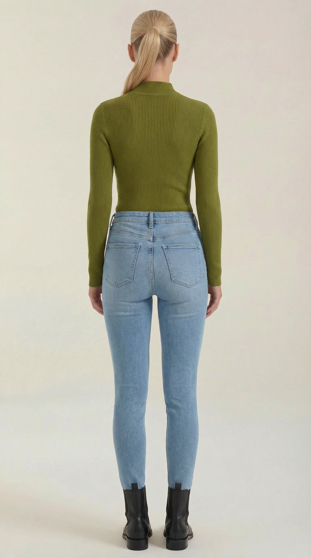 Constance Katoenen Turtleneck Top