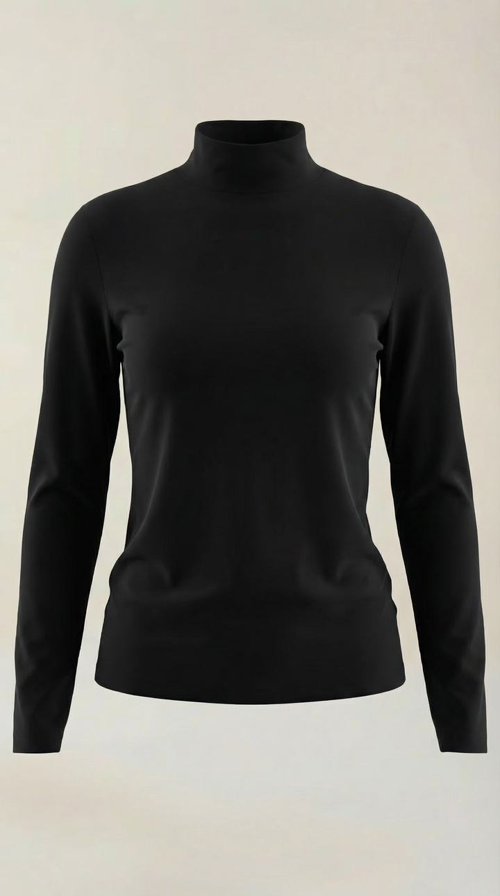 Constance Katoenen Turtleneck Top