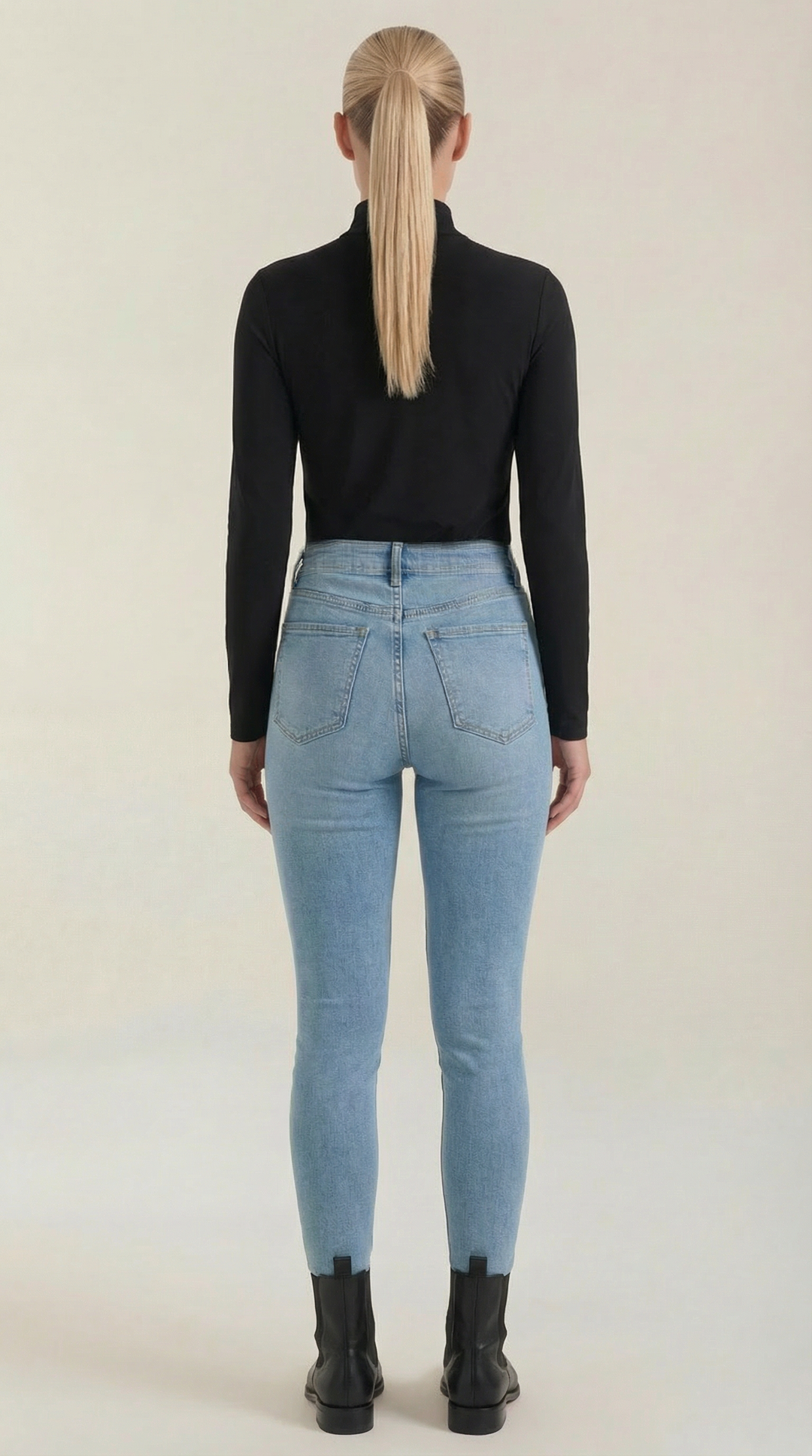 Constance Katoenen Turtleneck Top