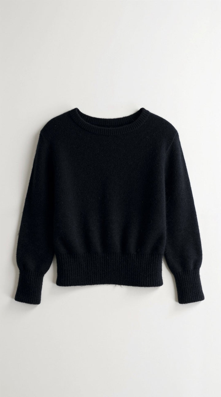 Kristallen gebreide fitted trui