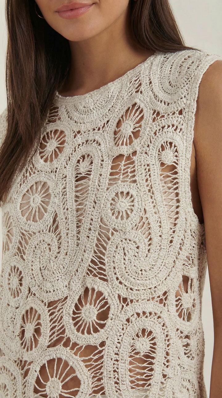 Delia Asymmetrische Blouse met Kantdetails