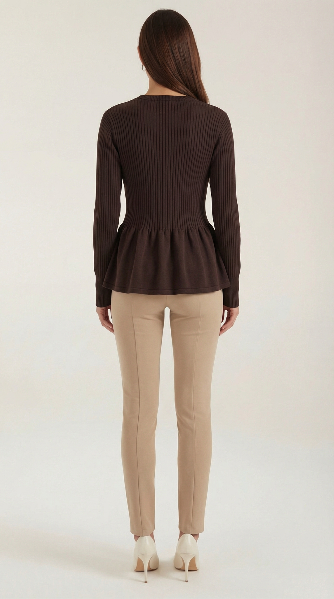 Diana Gerimpelde Knopen Cardigan