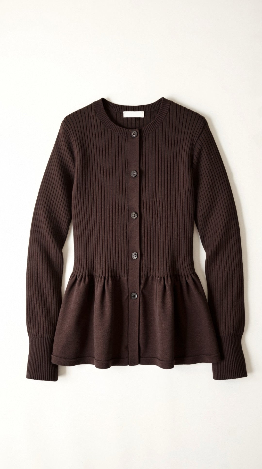 Diana Gerimpelde Knopen Cardigan