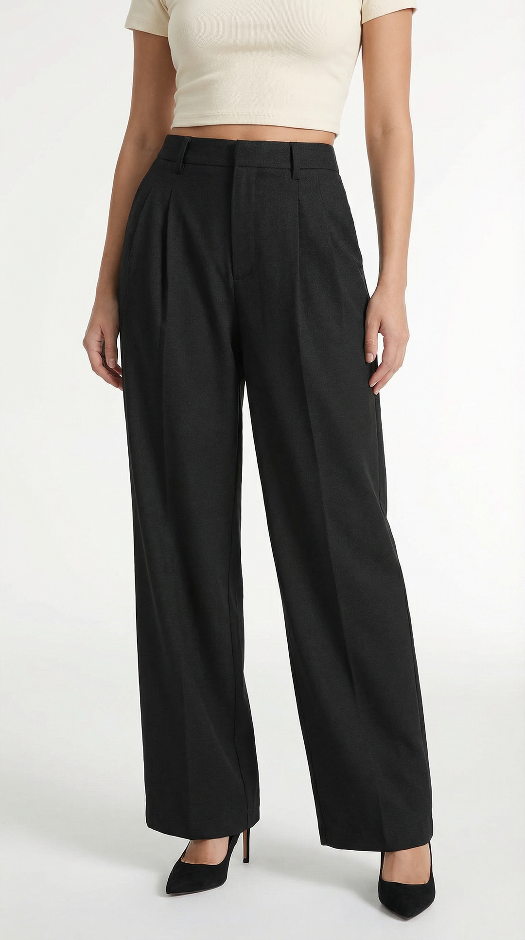Dorothy Geplooide Rechte Broek