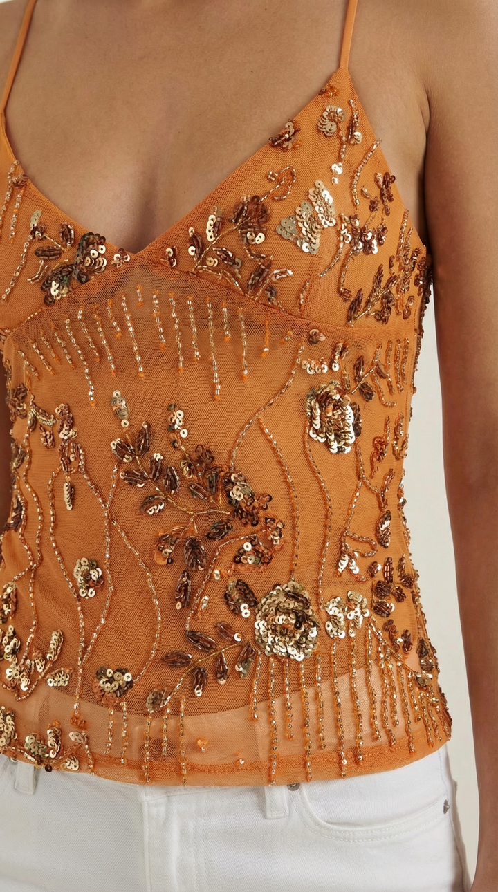 Dottie Sequin Nachthemd - Elegante Stijl