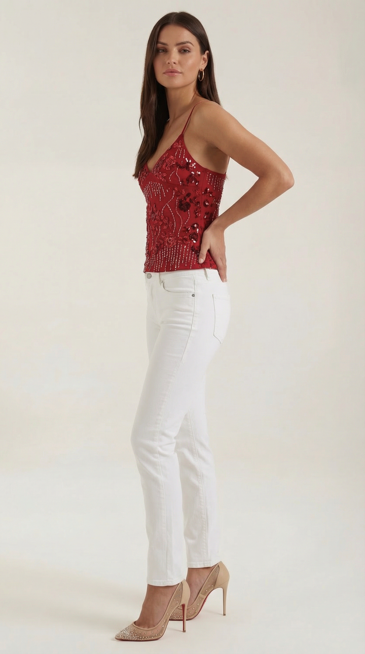 Dottie Sequin Nachthemd - Elegante Stijl