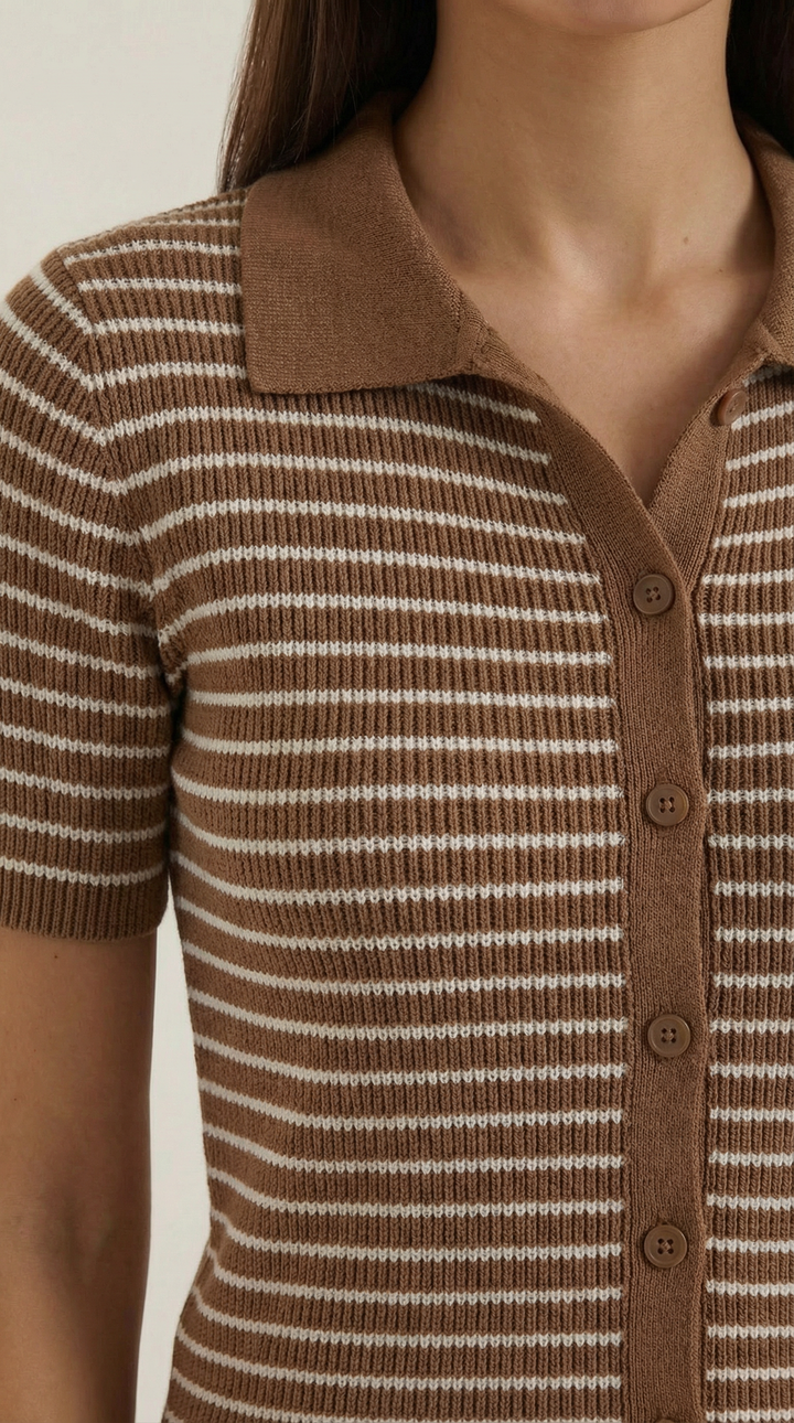 Gestreepte Edith Polo Shirt