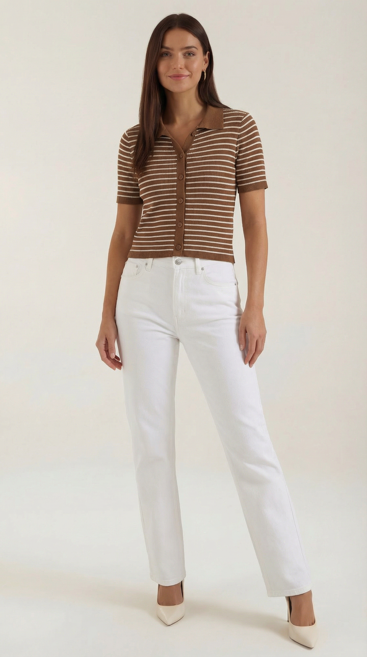 Gestreepte Edith Polo Shirt