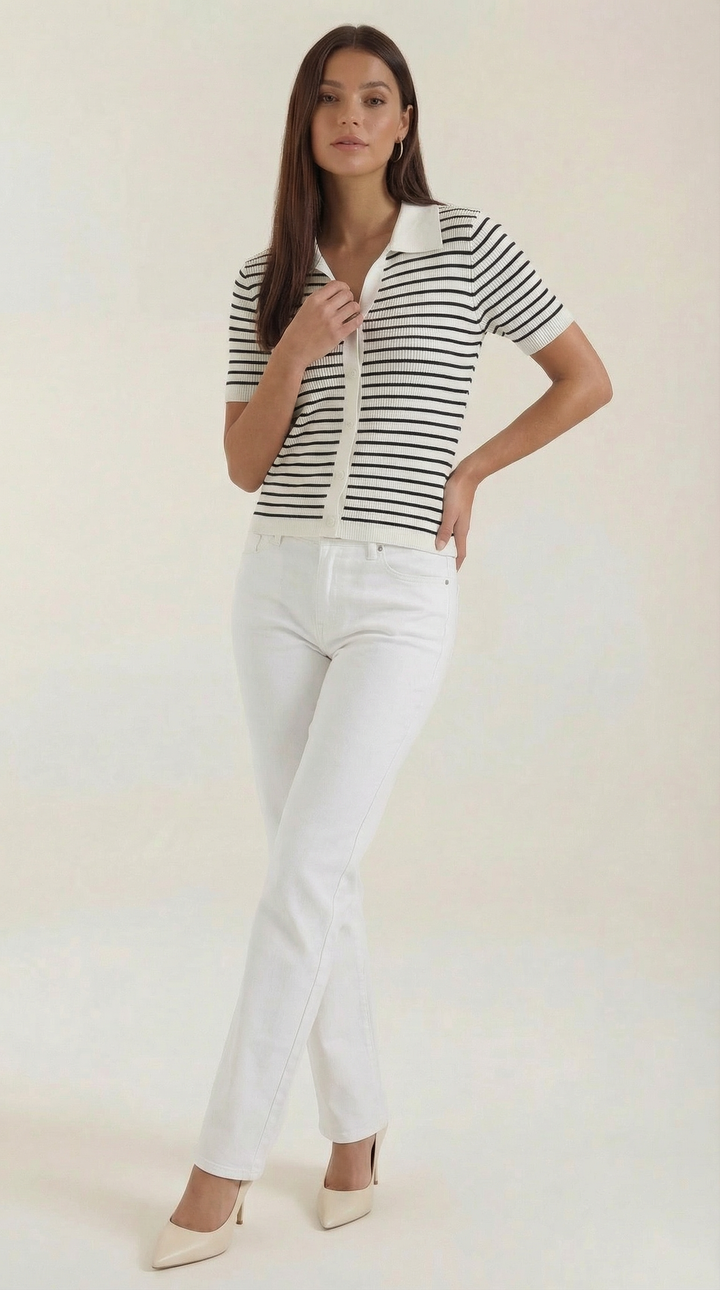 Gestreepte Edith Polo Shirt