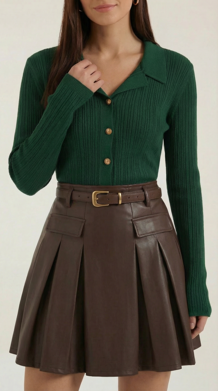 Elaine Rib-Knit Sweater