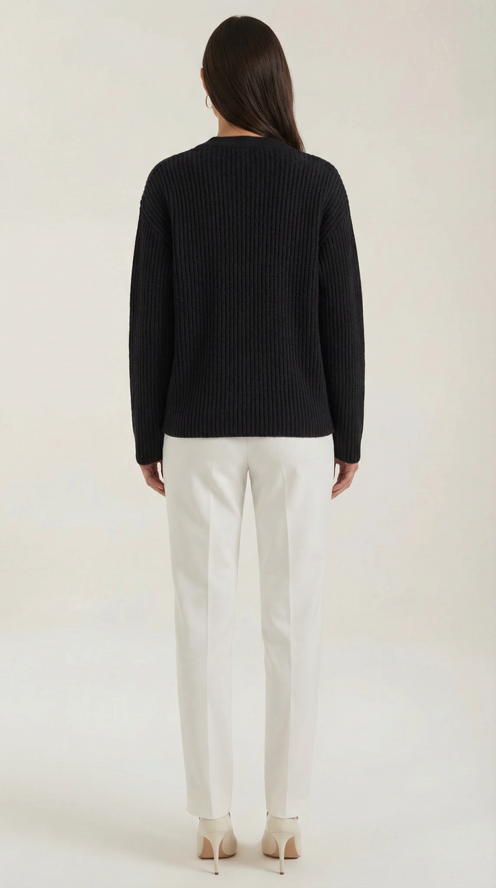 Oversized Franse Katoenen Cardigan