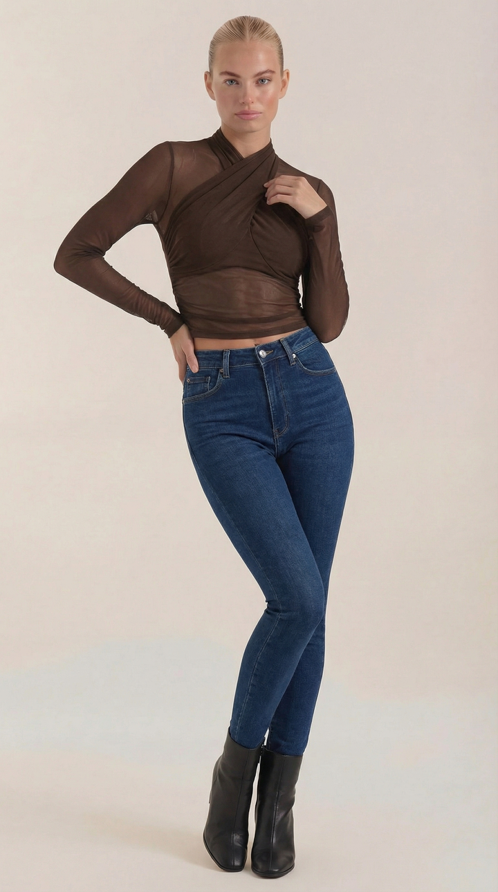 Georgia Sheer Mesh Top
