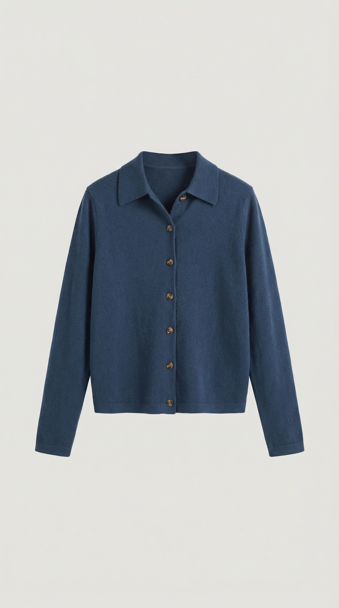 Gladys gebreide cardigan met kraag en knopen