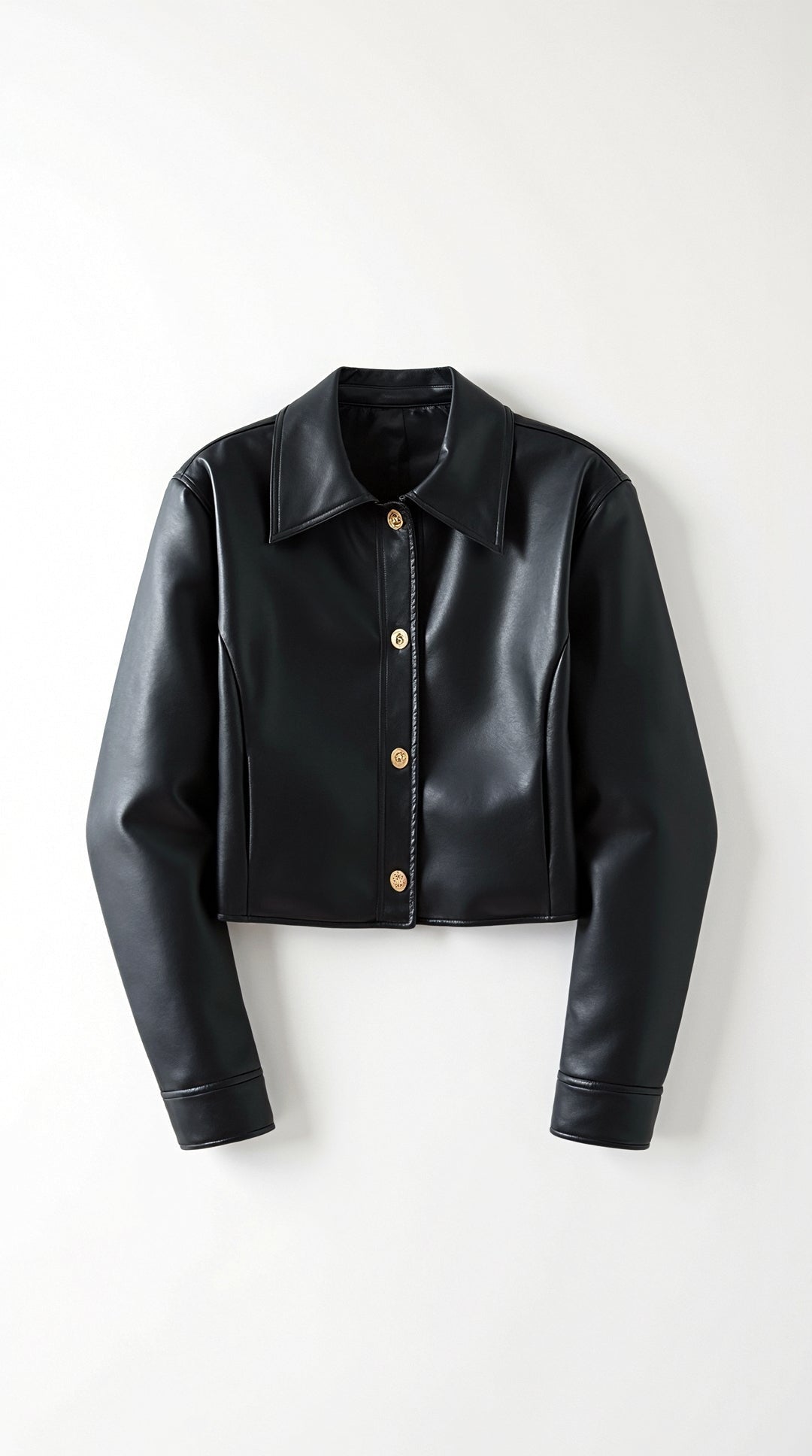 Heather Nepleather Cropped Jacket
