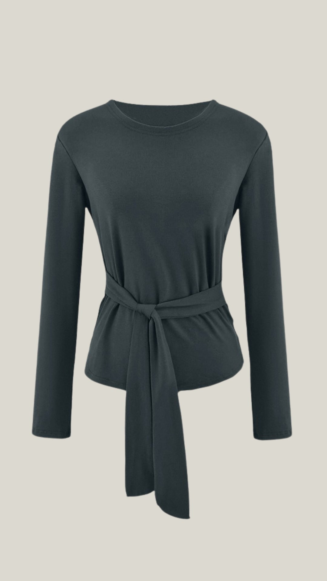 Holly Lange Mouw Knoop Detail Top