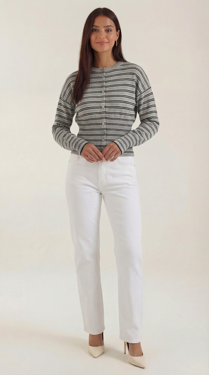 Gestreepte Cardigan Ida