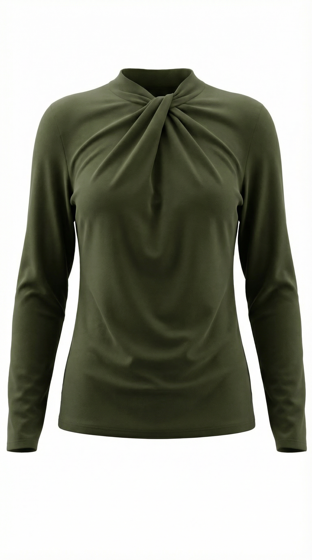 Jamie mock-neck blouse met strik