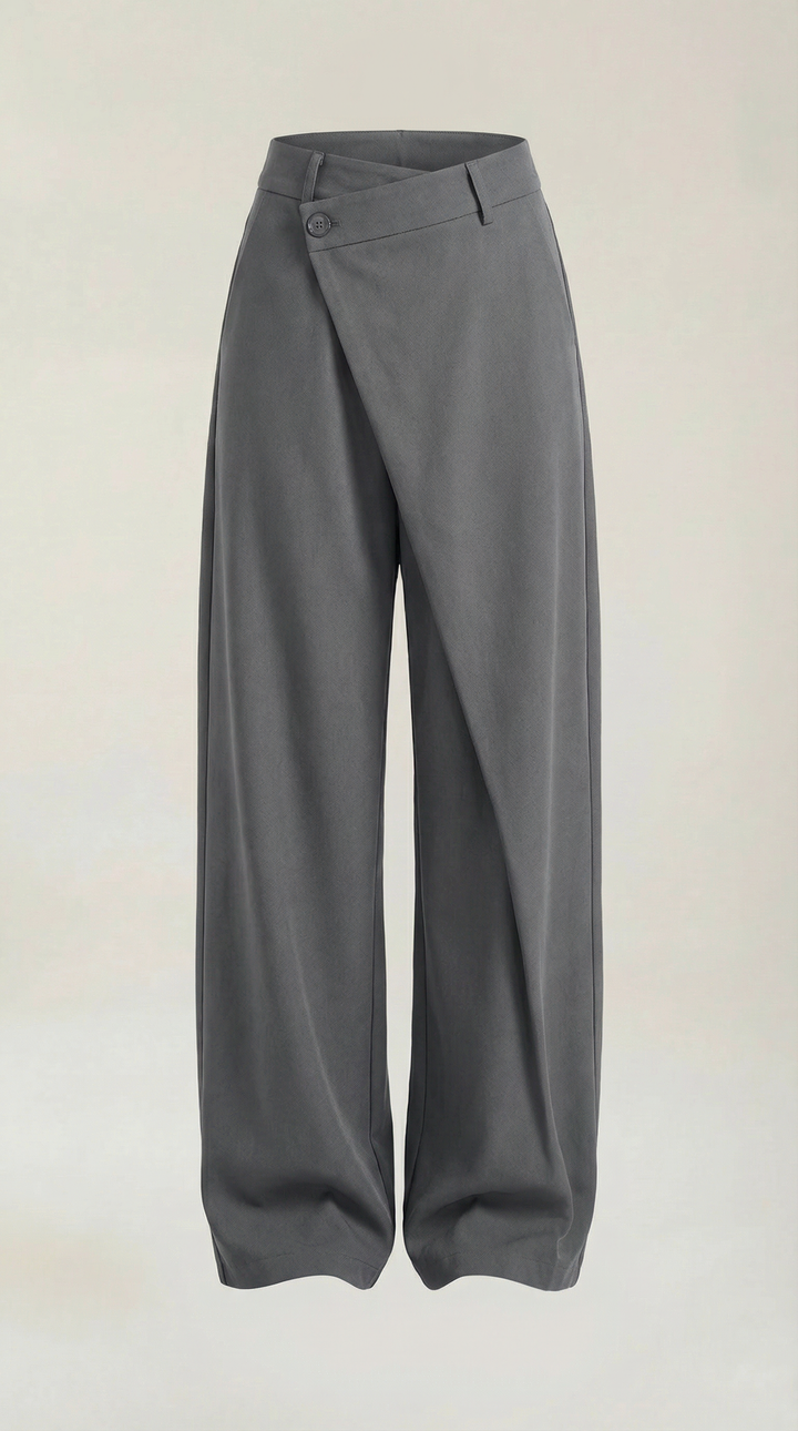 Asymmetrische Denim Broek