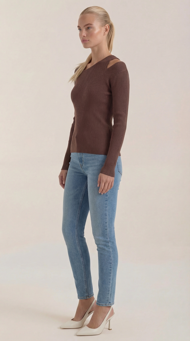 Gebreide Trui: Asymmetrische Jessie