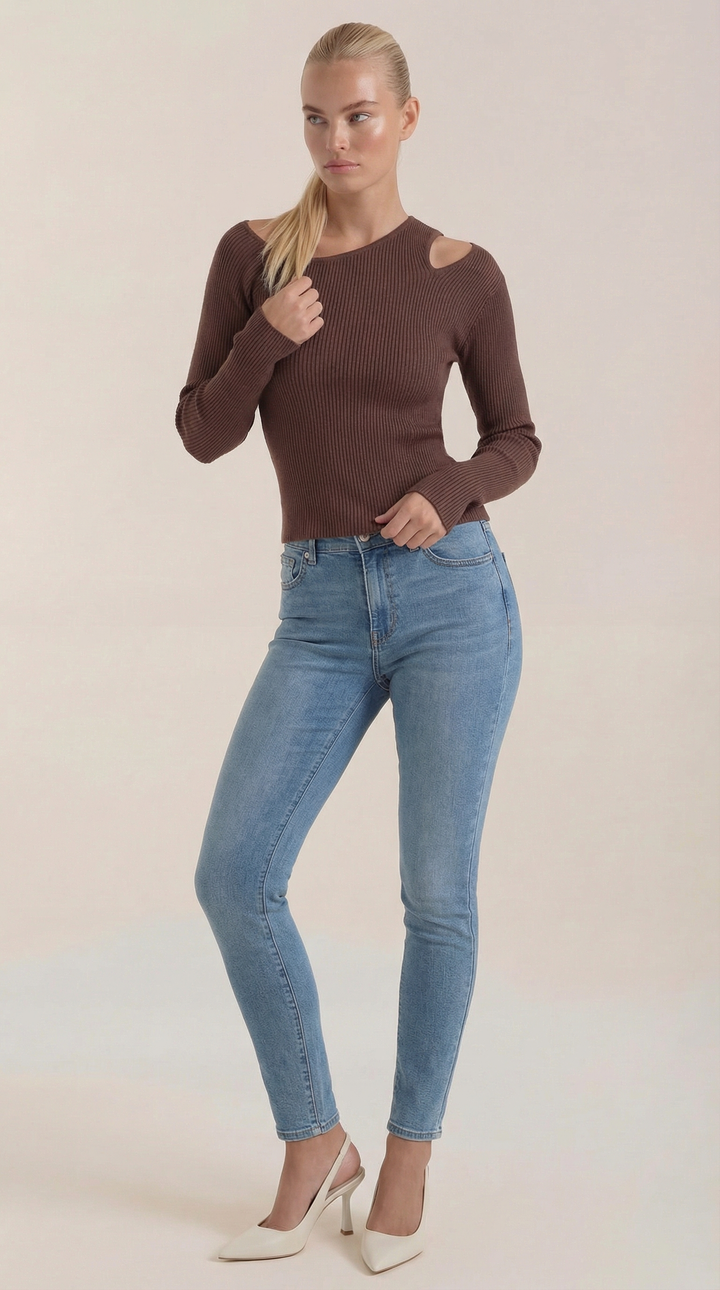 Gebreide Trui: Asymmetrische Jessie
