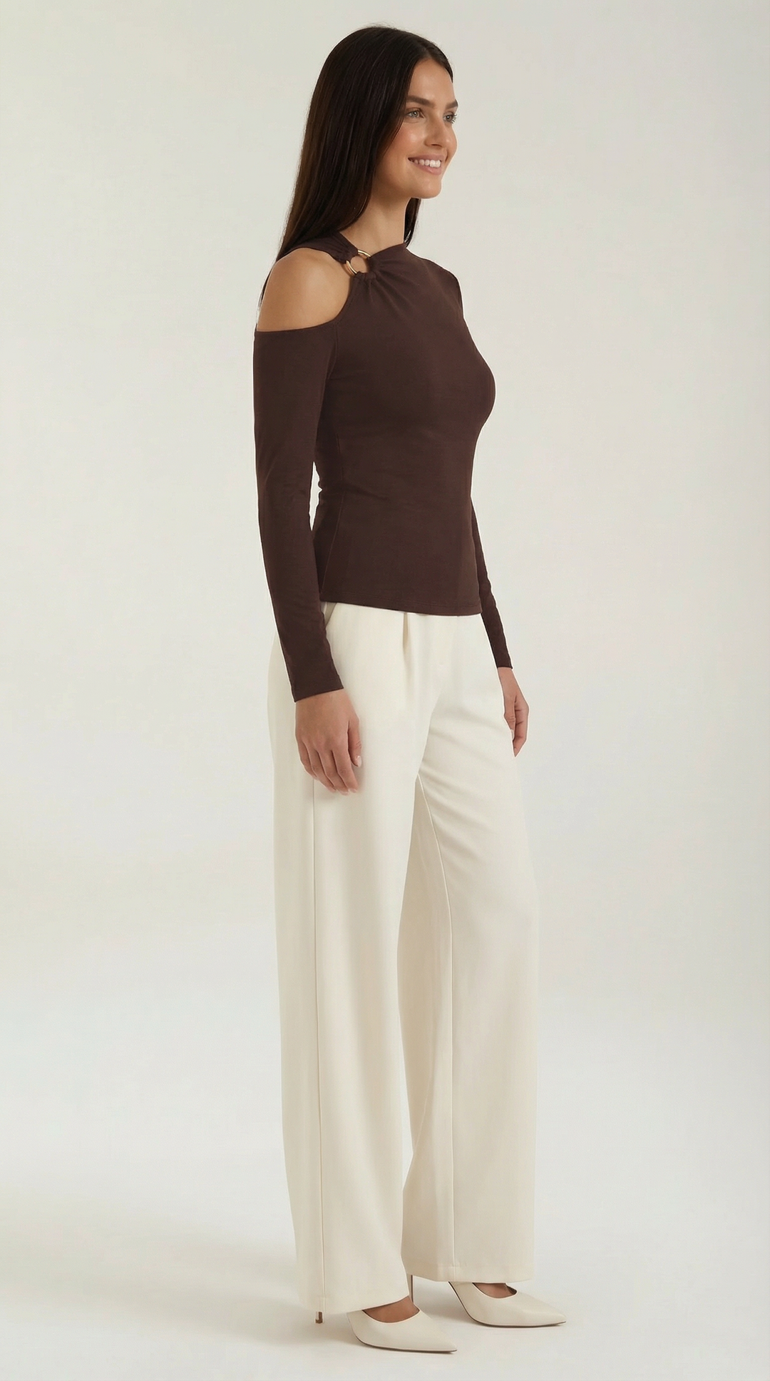 Joann Asymmetrische Top met Één Schouder
