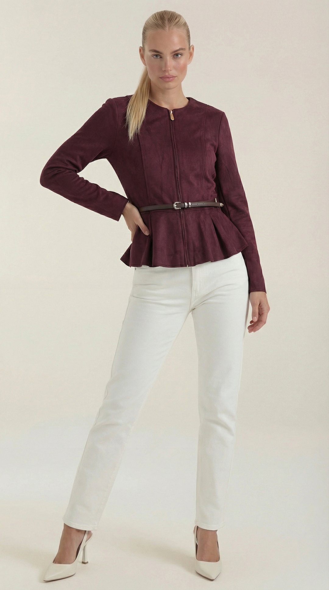 Josie Jacket met Peplum Detail