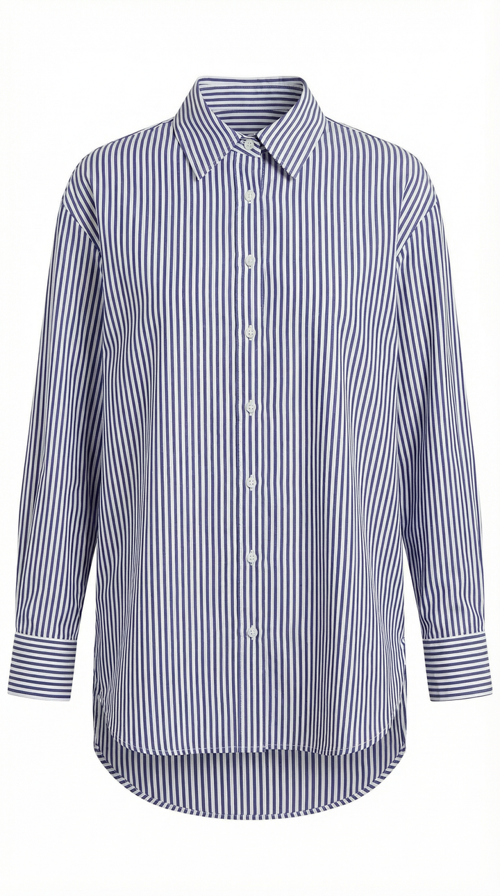 Juliana Gestreepte Lange Mouwen Blouse