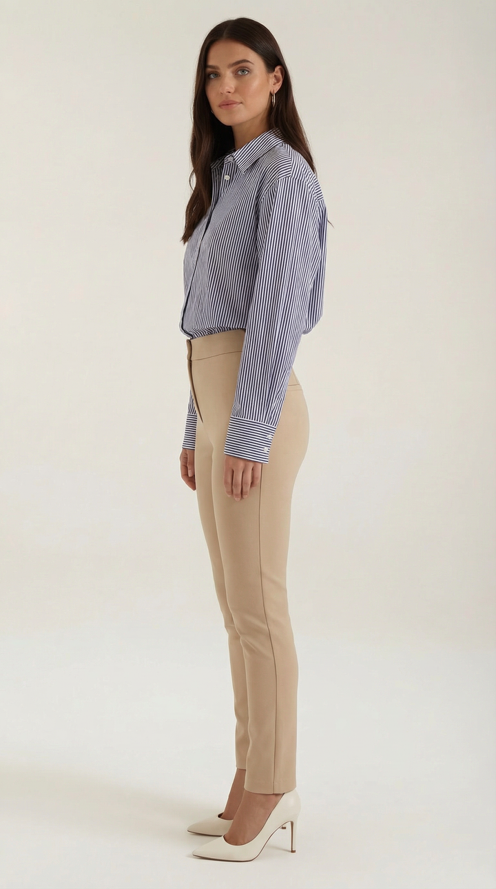Juliana Gestreepte Lange Mouwen Blouse