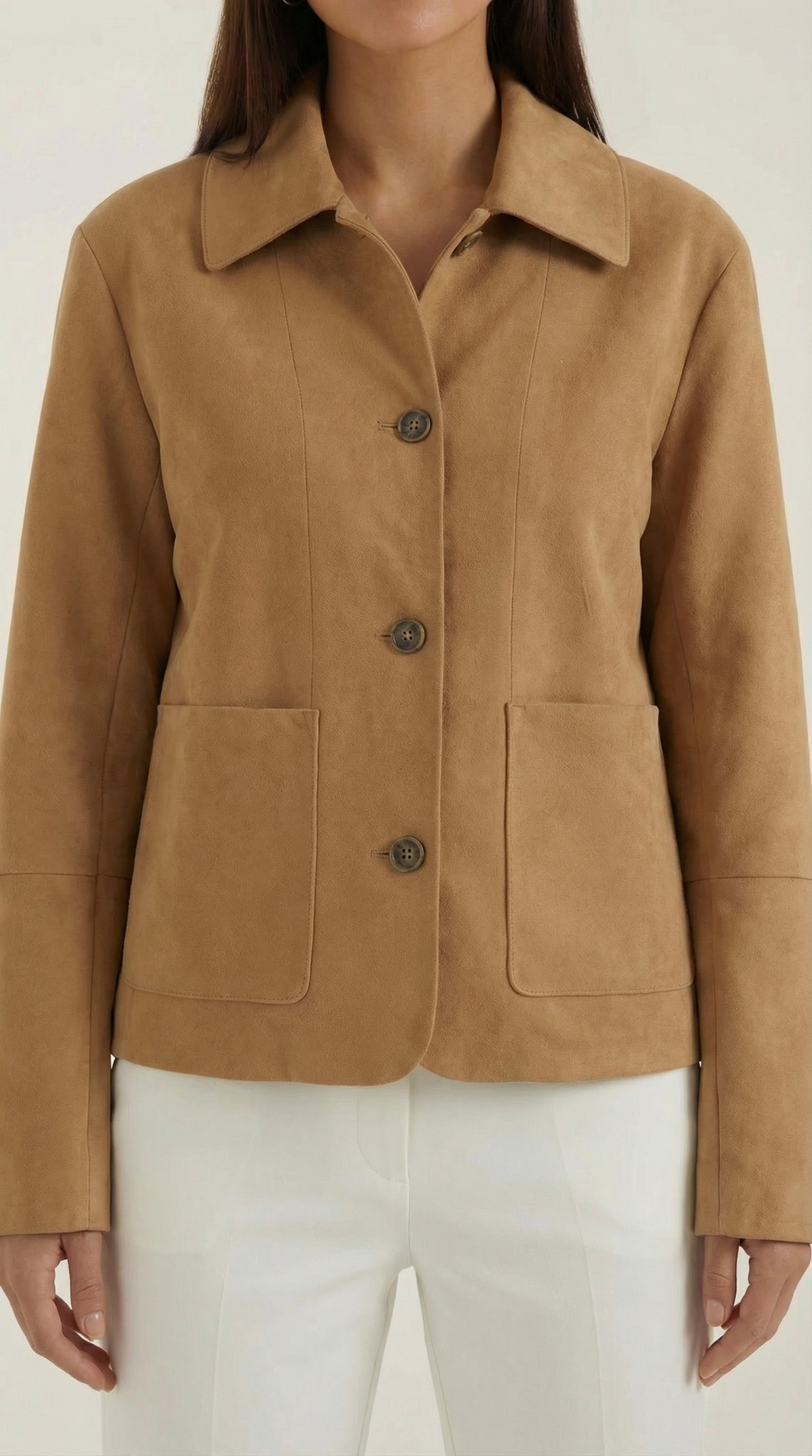 Zachte Button-Up Julie Jas