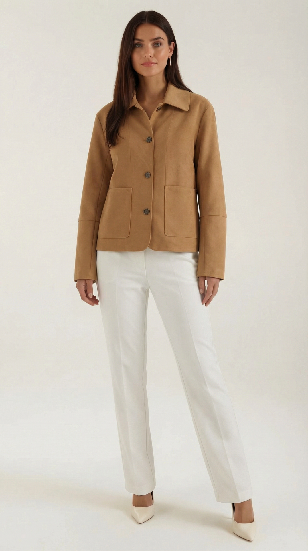 Zachte Button-Up Julie Jas