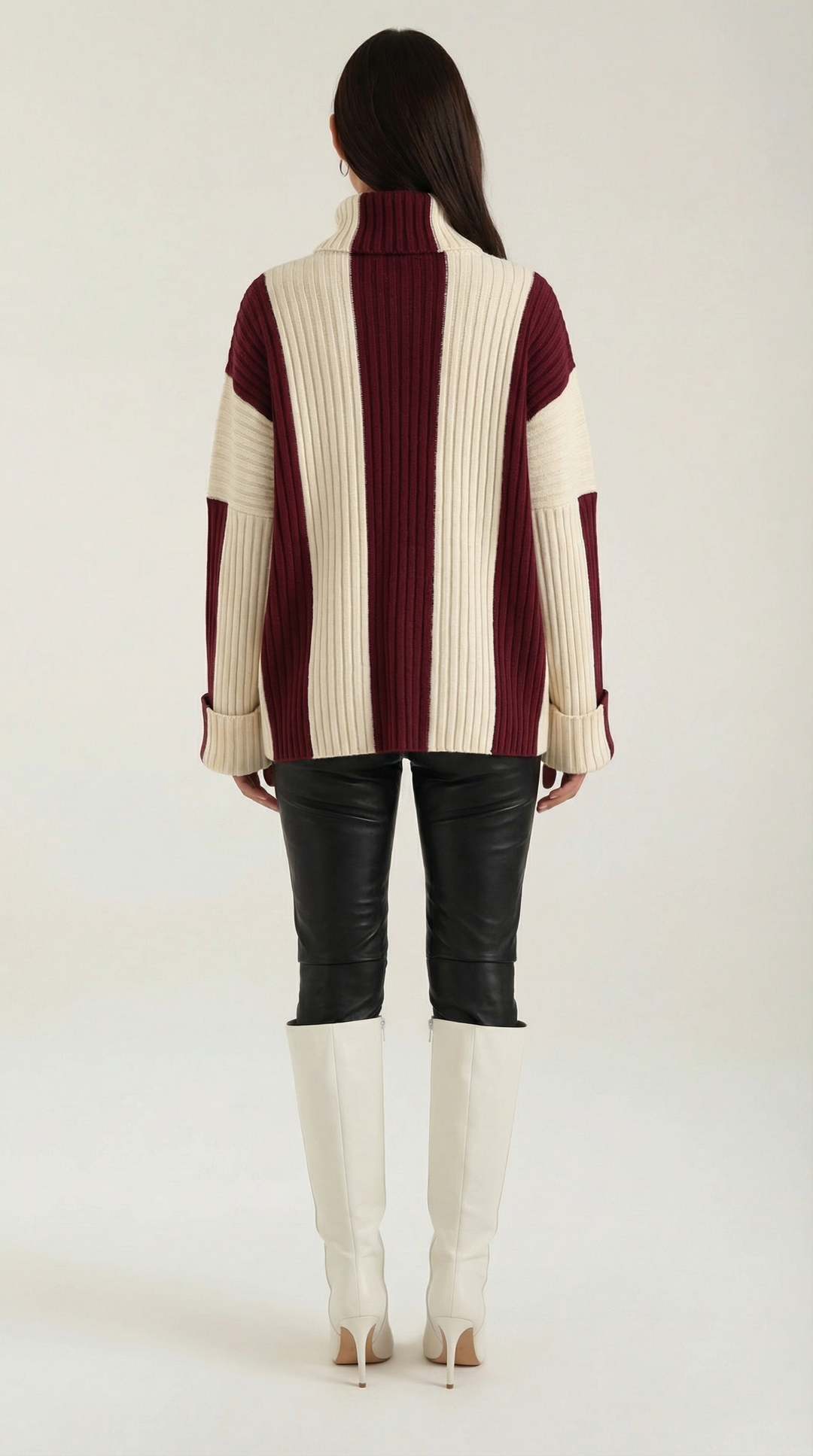 'Juni' Gestreepte Oversized Coltrui