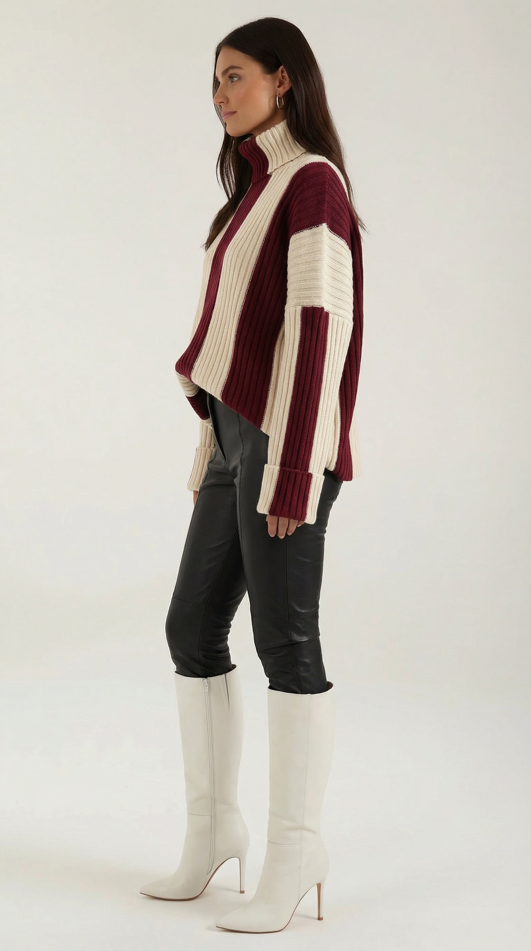 'Juni' Gestreepte Oversized Coltrui