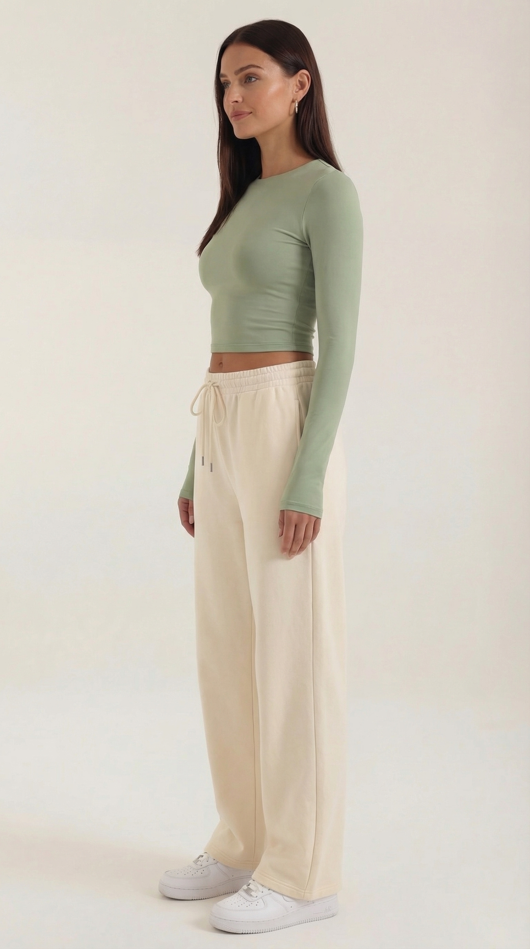 Karen Lange Mouw Crop Top